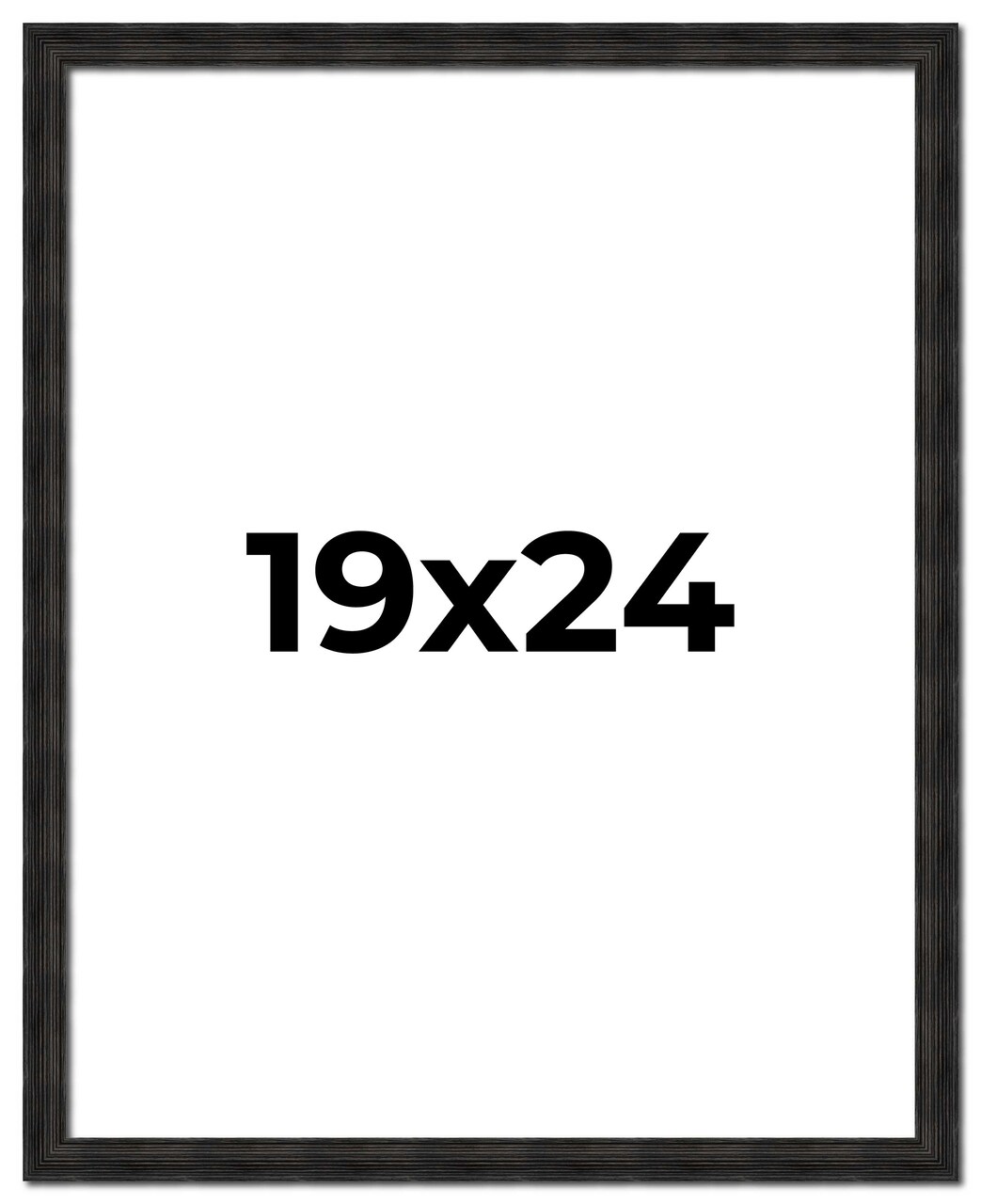 19x24 Thin Barnwood Picture Frame with UV-Resistant Acrylic & Acid Free Backing, Available in 2 Paint Finishes - Grey and Black